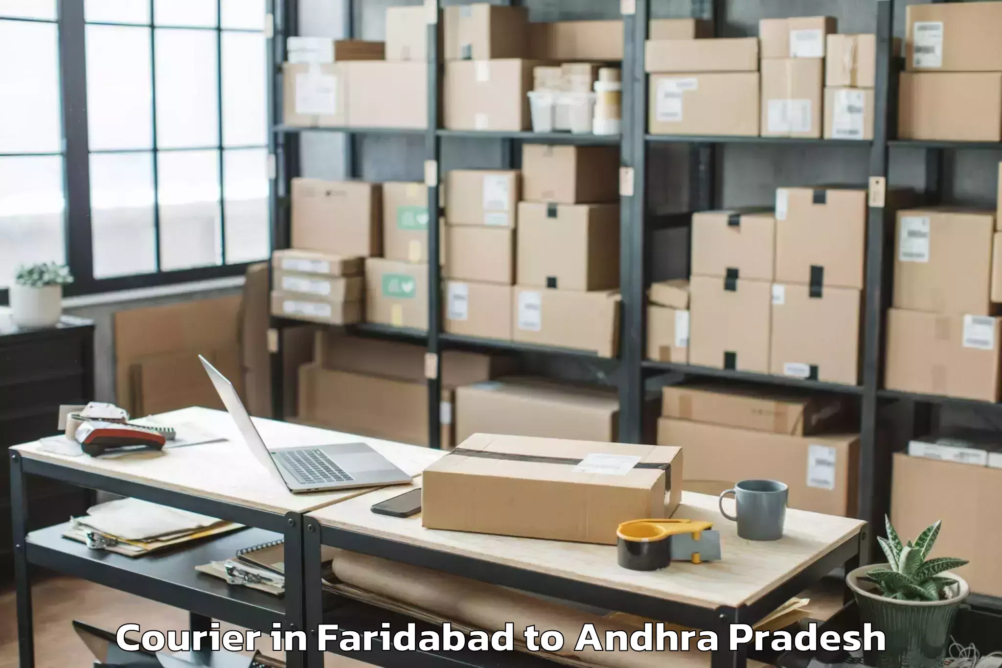 Top Faridabad to Kothapeta Courier Available